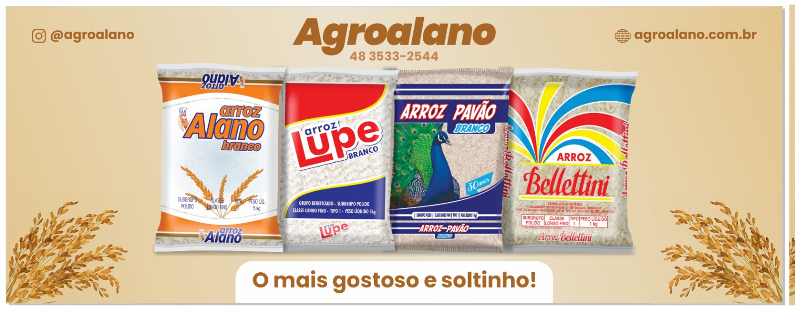 Agroalano Alimentos — O mais gostoso e soltinho!